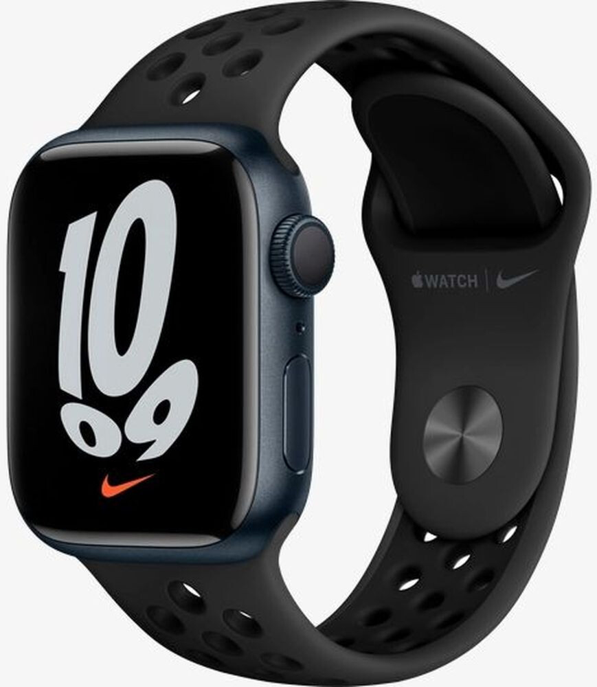 Apple Watch Nike Series 7 GPS 45mm Midnight Aluminium Case Anthracite/Black Nike Sport Band (MKNC3) 